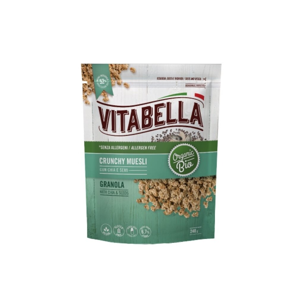 Crunchy Muesli con Chia, Semi di Zucca e Girasole  -  Vitabella