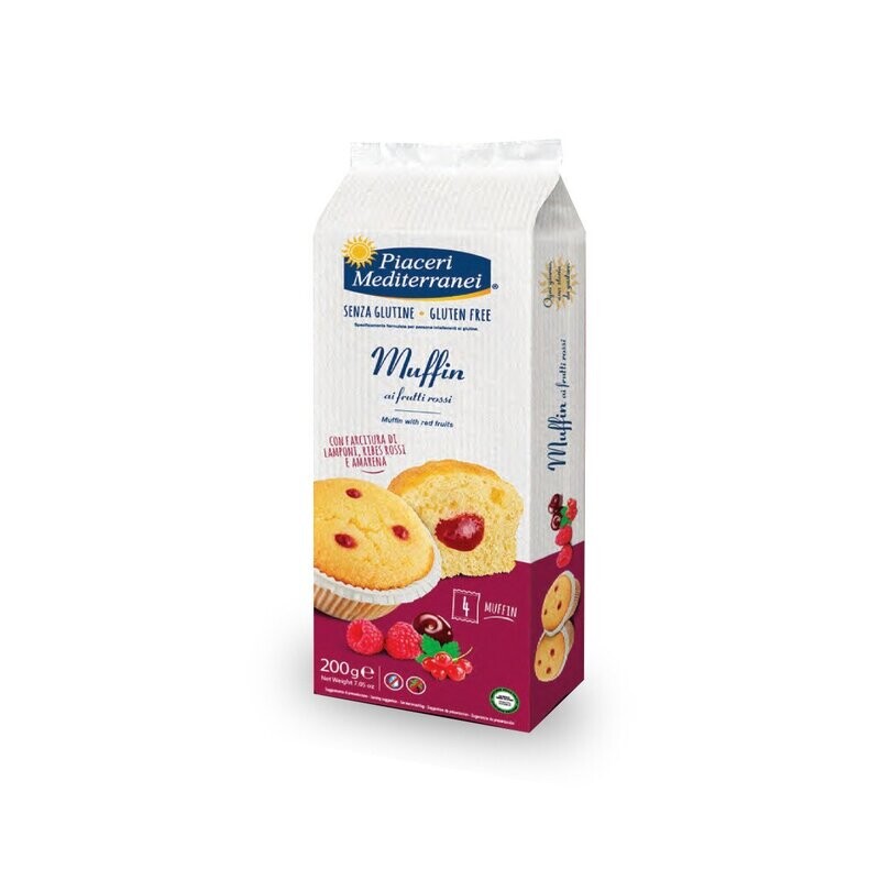 Muffin ai Frutti Rossi -  Piaceri Mediterranei