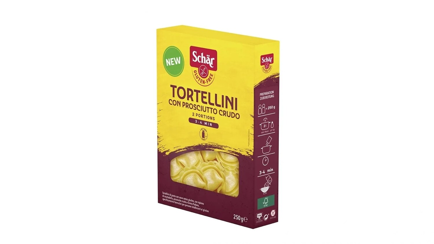 Tortellini con Prosciutto Crudo - Schär