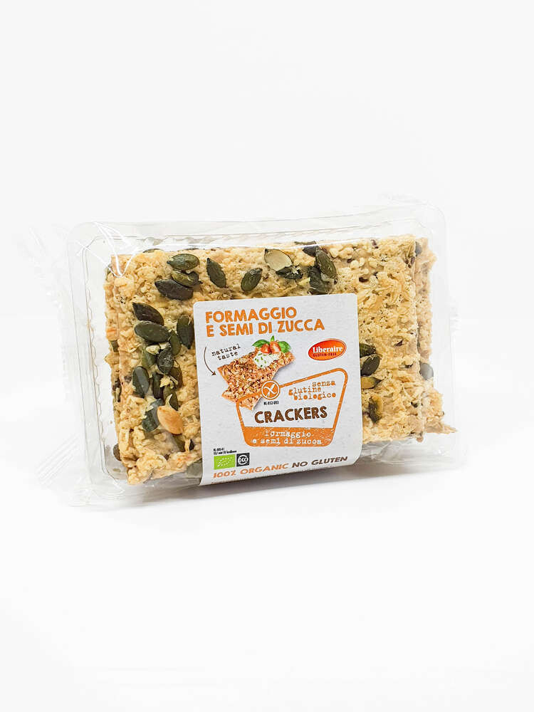 Crackers al Formaggio e Semi di Zucca - Liberaire