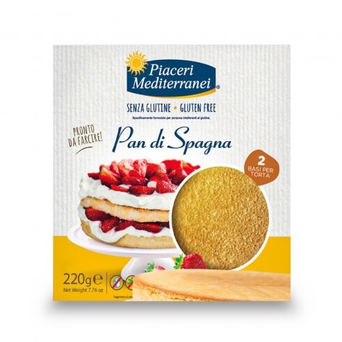 Pan di Spagna senza latte 220g - Piaceri Mediterranei