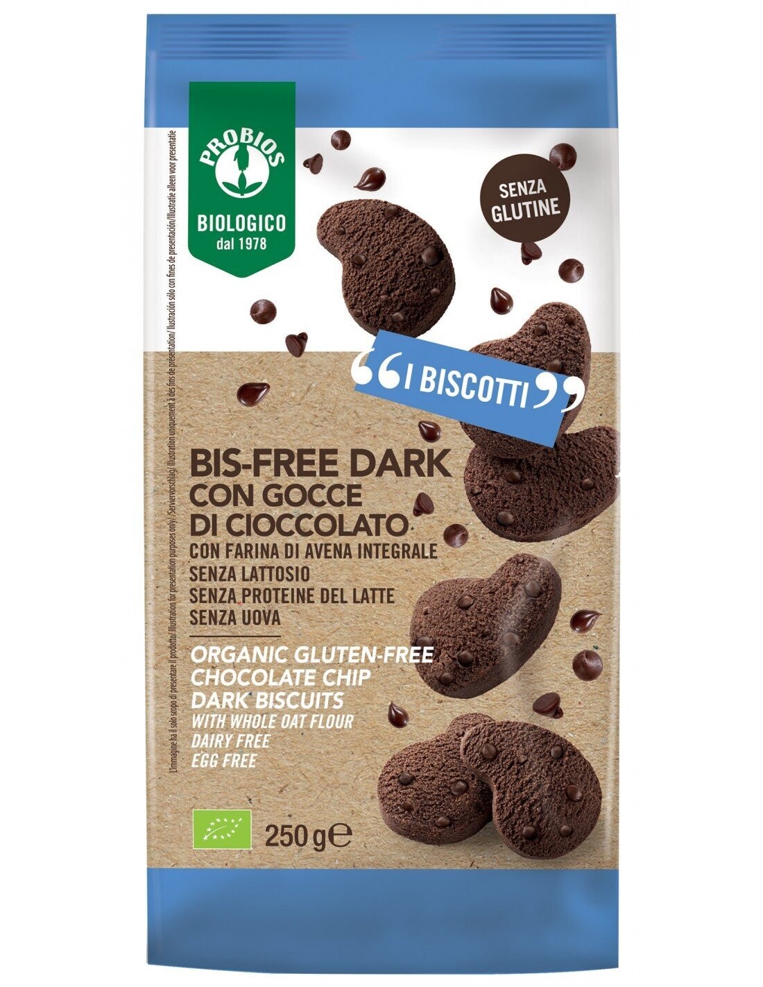 Bis-Free Dark con Gocce di Cioccolato - Probios