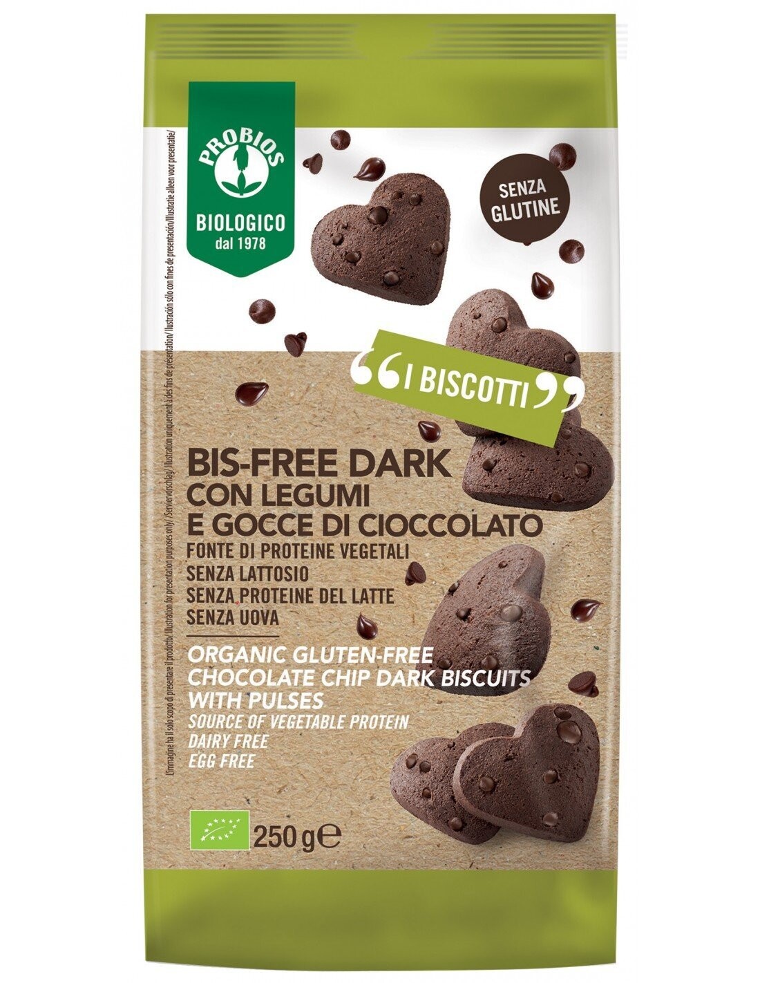 Bis-Free Dark con Legumi e Gocce di Cioccolato - Probios