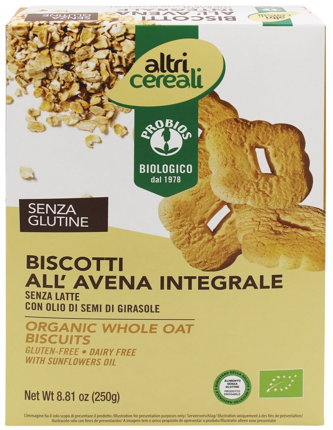Biscotti all’Avena Integrale  - Altricereali - Probios