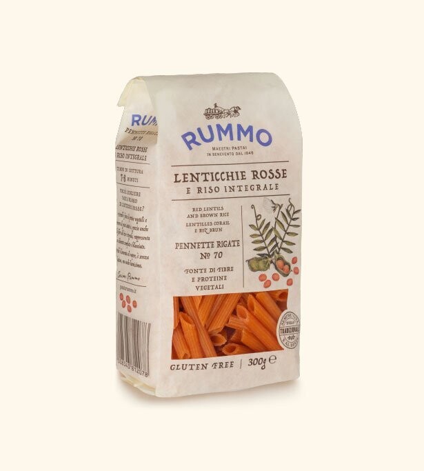 Pennette Rigate alle Lenticchie Rosse - Rummo