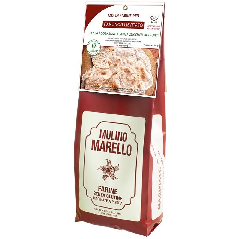 Mix di Farine Naturali per Pane non Lievitato - Mulino Marello