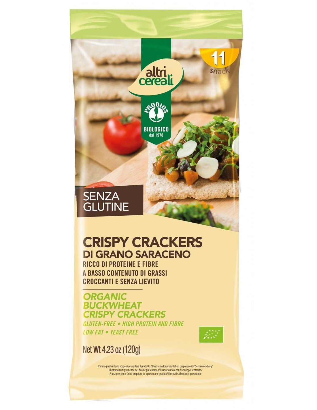 Crispy Crackers di Grano Saraceno - Altricereali - Probios