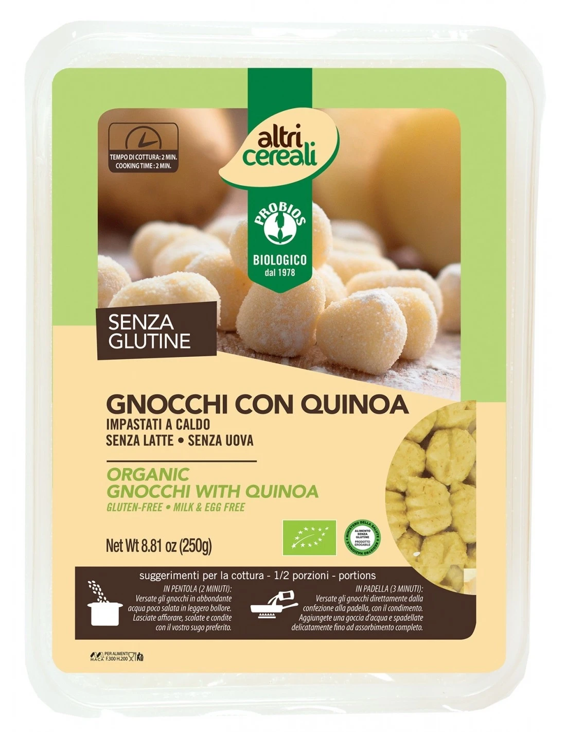 Gnocchi con Quinoa - AltriCereali - Probios