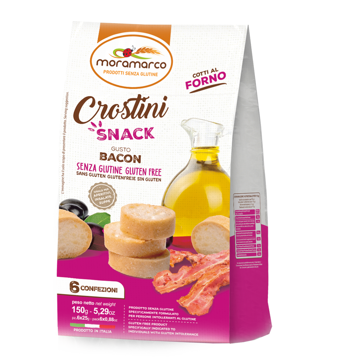 Crostini Snack gusto Bacon - Moramarco