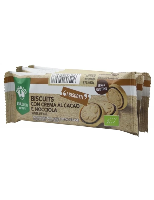 Biscuits con Crema al Cacao e Nocciola - Probios