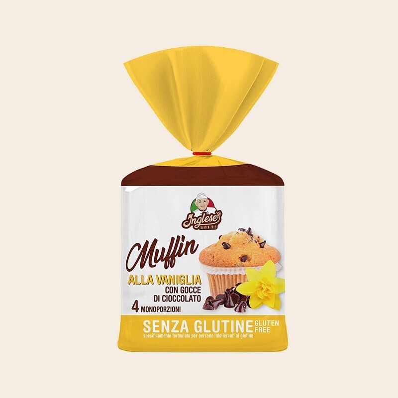 Muffin alla Vaniglia con Gocce di Cioccolato - Inglese
