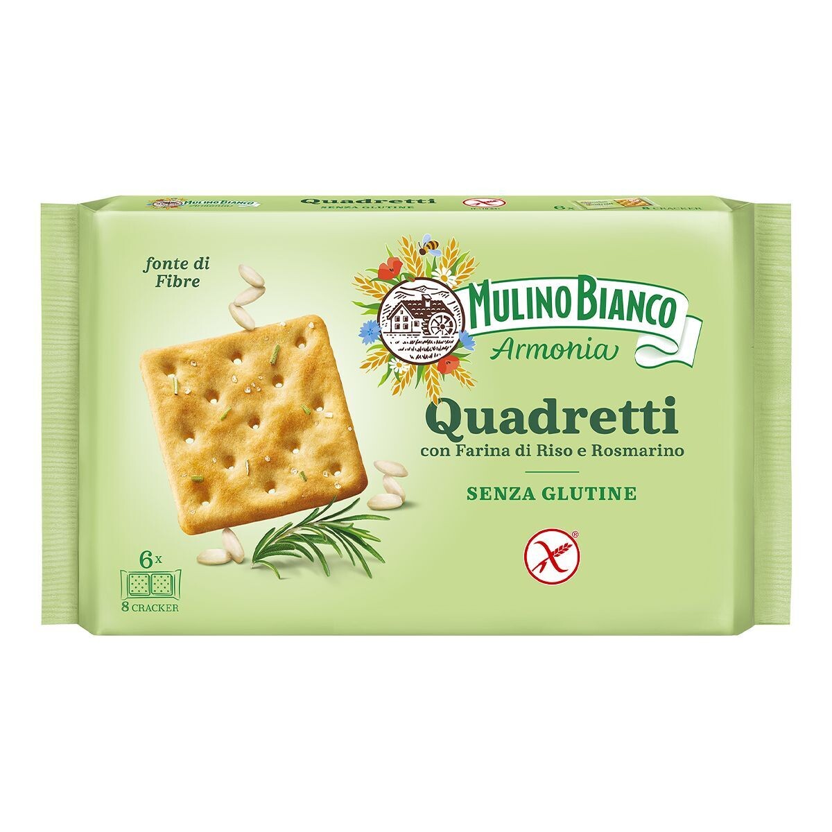 Quadretti (cracker) senza glutine con riso e rosmarino - Mulino Bianco