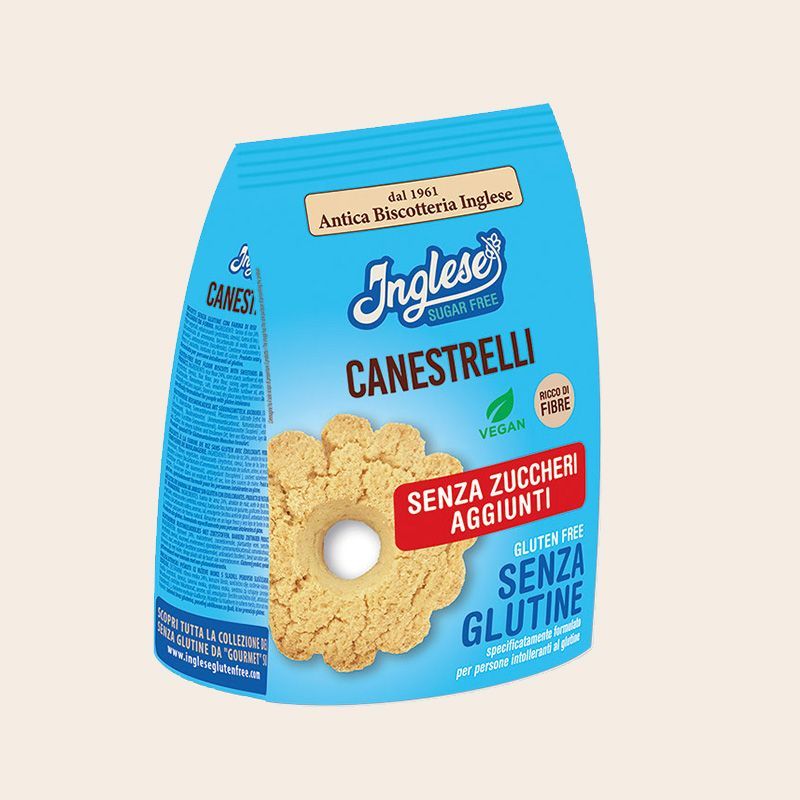 Canestrelli senza zuccheri aggiunti  - Inglese