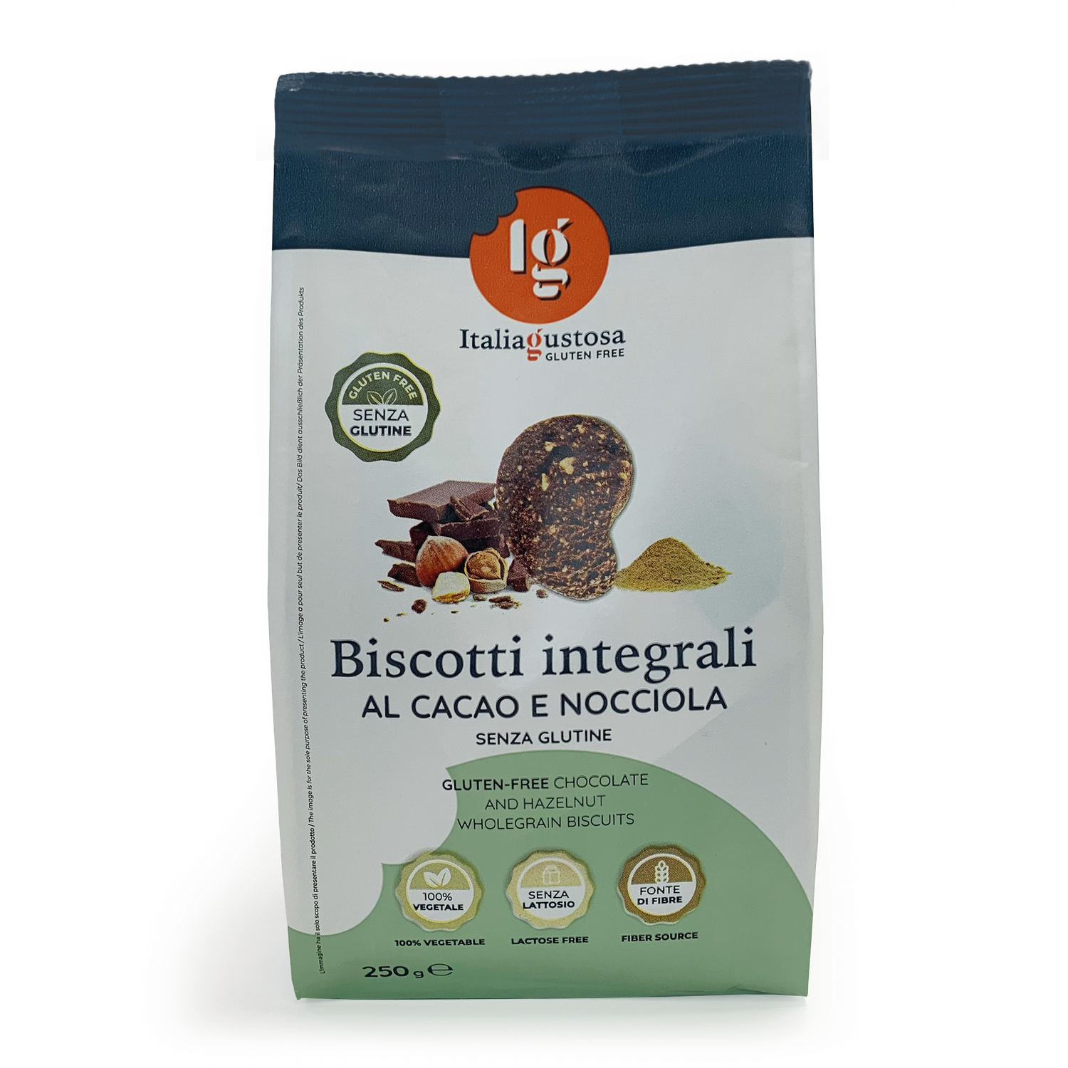 Biscotti Integrali al Cacao e Nocciola - Ig Italia Gustosa