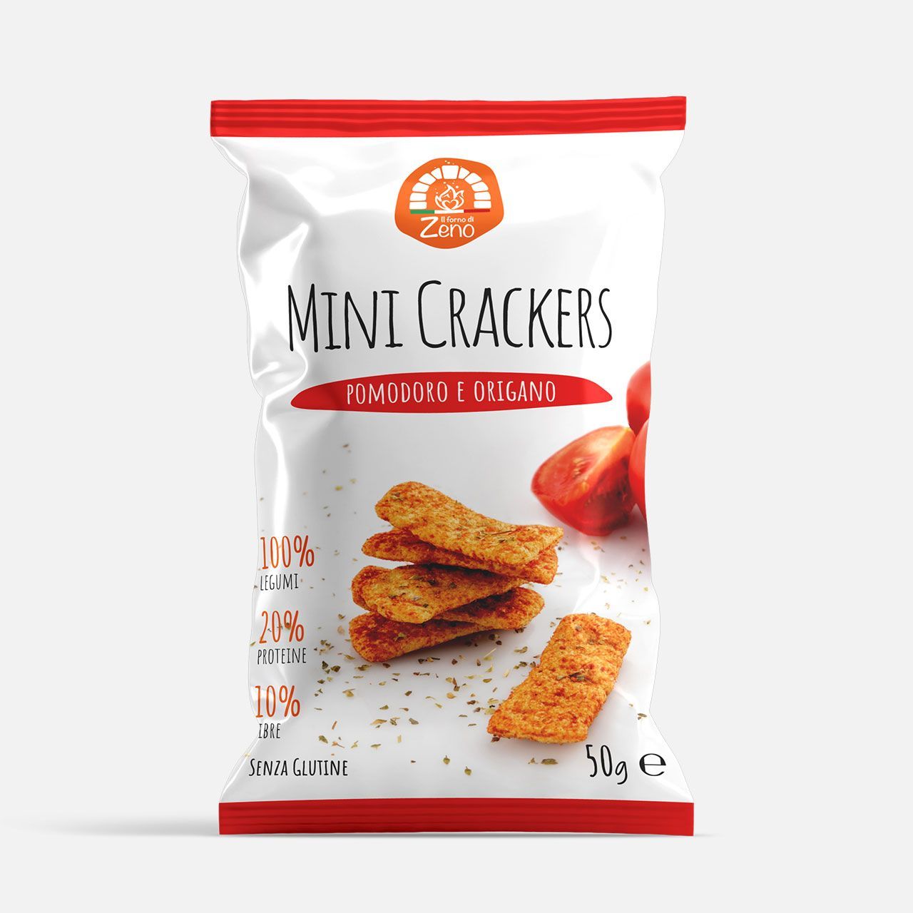 Mini Crackers di Legumi al Pomodoro e Origano - Il Forno di Zeno