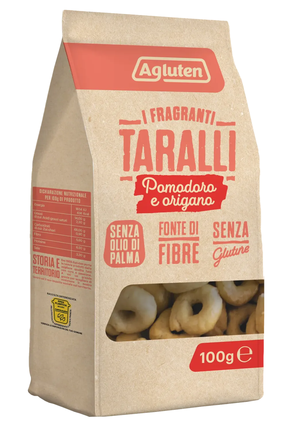 Taralli al Pomodoro e Origano - Agluten