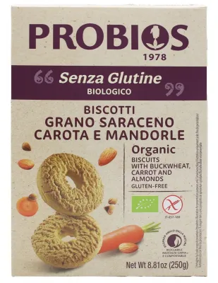 Biscotti al grano saraceno, carota e mandorle - Altricereali - Probios