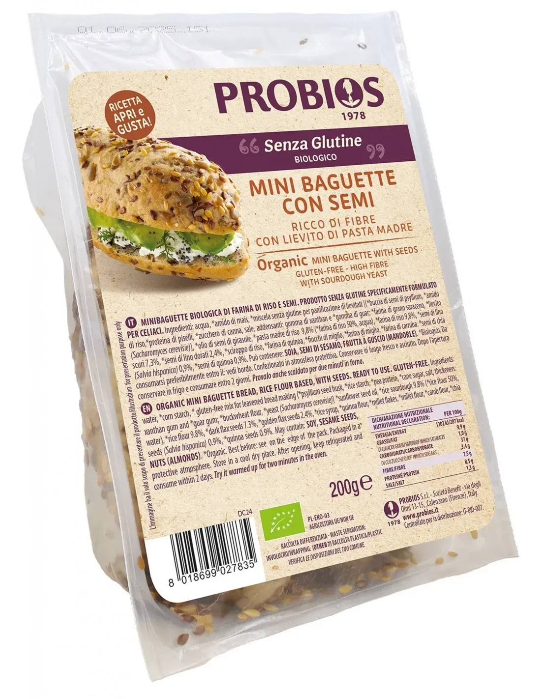 Mini Baguette con Semi - Probios