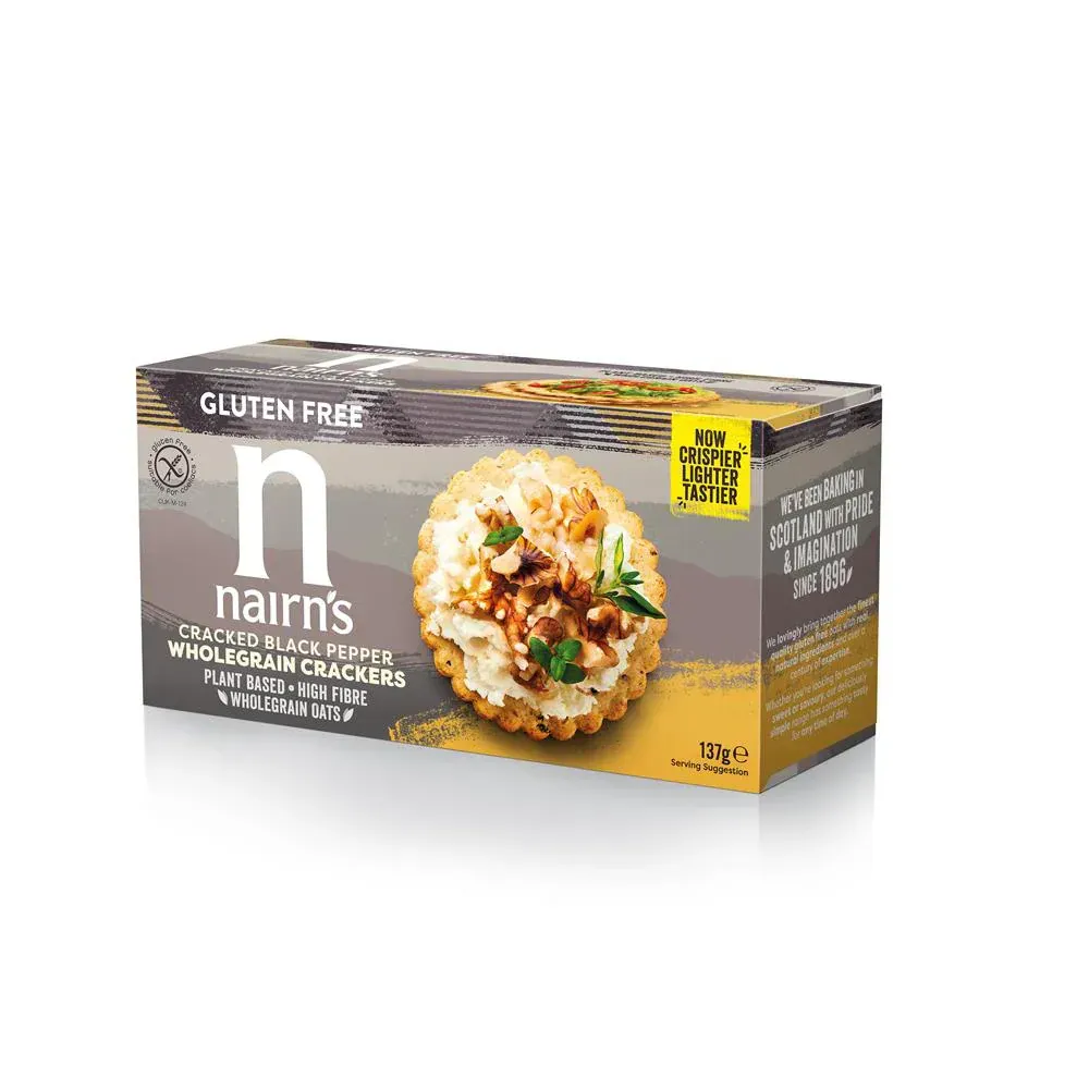 Crackers Integrali al Pepe Nero Spezzato - Nairn's