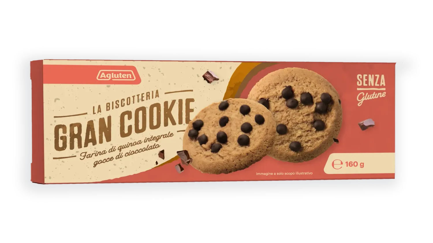 Gran Cookie con Quinoa e Gocce di Cioccolato - Agluten