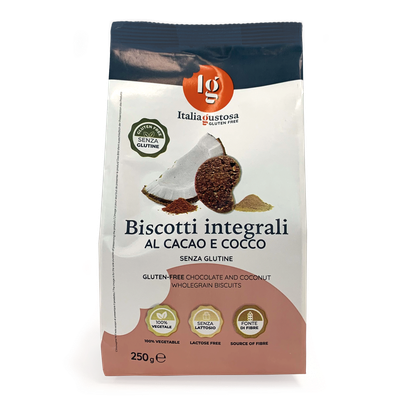 Biscotti Integrali al Cacao e Cocco - Ig Italia Gustosa