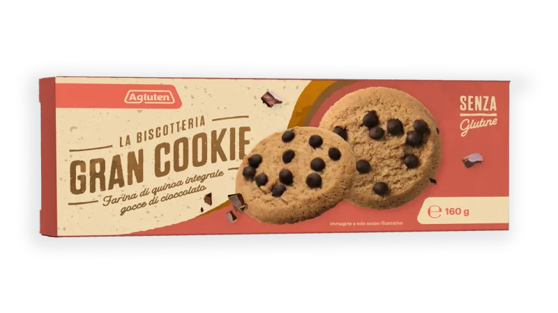 Gran Cookie con Quinoa e Gocce di Cioccolato - Agluten
