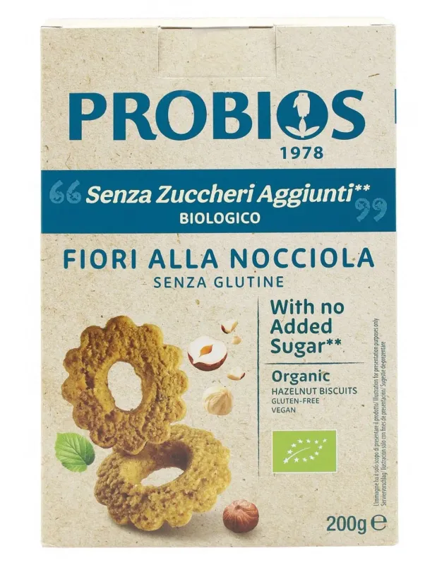 Fiori alla Nocciola Senza Zuccheri Aggiunti - Probios