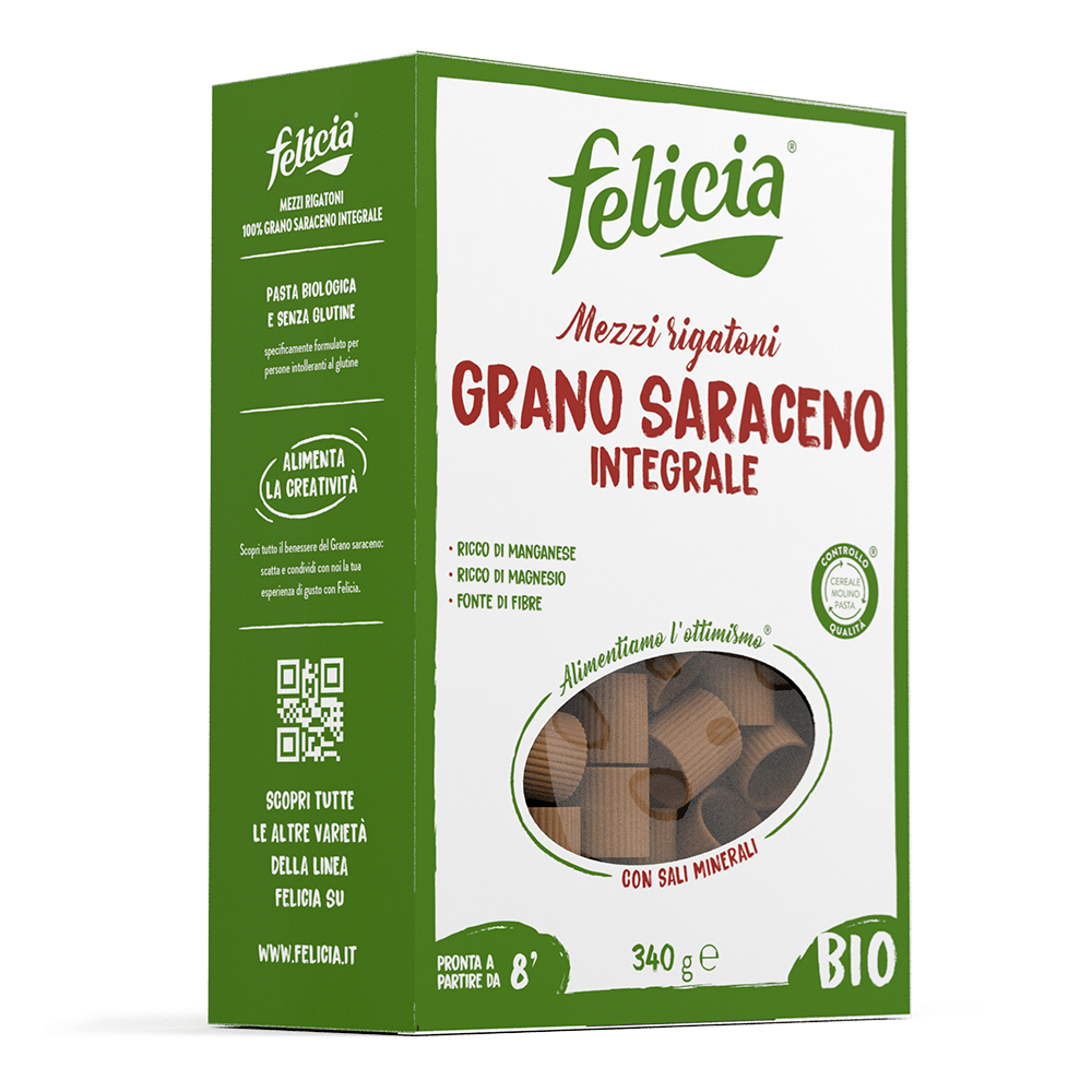 Mezzi Rigatoni 100% Grano Saraceno - Felicia Mezzi Rigatoni 100% Grano Saraceno - Felicia