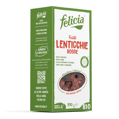 Fusilli 100% Lenticchie Rosse Felicia