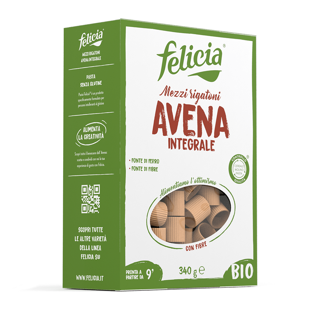 Mezzi Rigatoni Avena Bio - Felicia Mezzi Rigatoni Avena Bio - Felicia