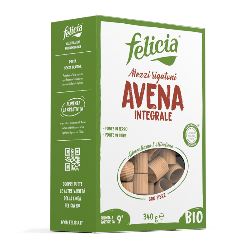 Mezzi Rigatoni Avena Bio - Felicia