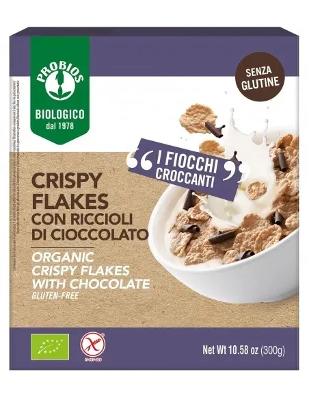 Crispy Flakes Riccioli Cioccolato Biologico - Probios Crispy Flakes Riccioli Cioccolato Biologico - Probios