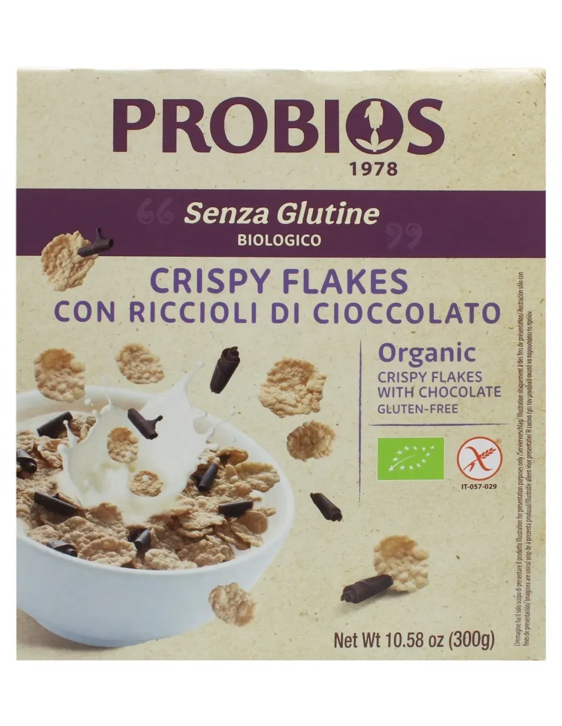 Crispy Flakes Riccioli Cioccolato Biologico - Probios Crispy Flakes Riccioli Cioccolato Biologico - Probios