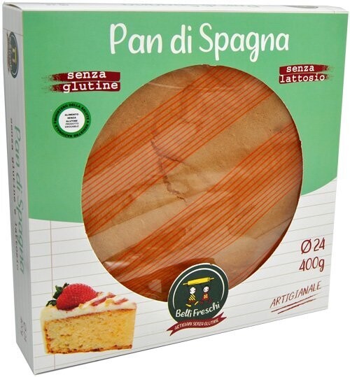 Pan di spagna senza lattosio 400g - Belli Freschi Pan di spagna senza lattosio 400g - Belli Freschi
