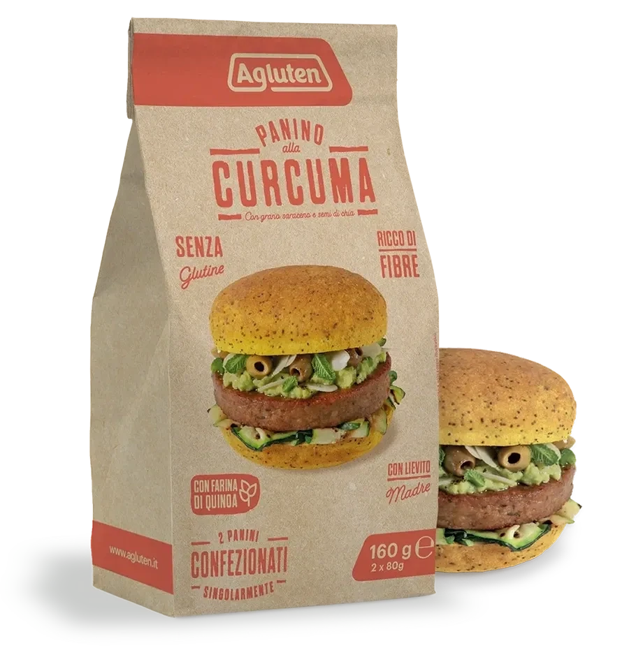 Panino alla Curcuma - Agluten Panino alla Curcuma - Agluten