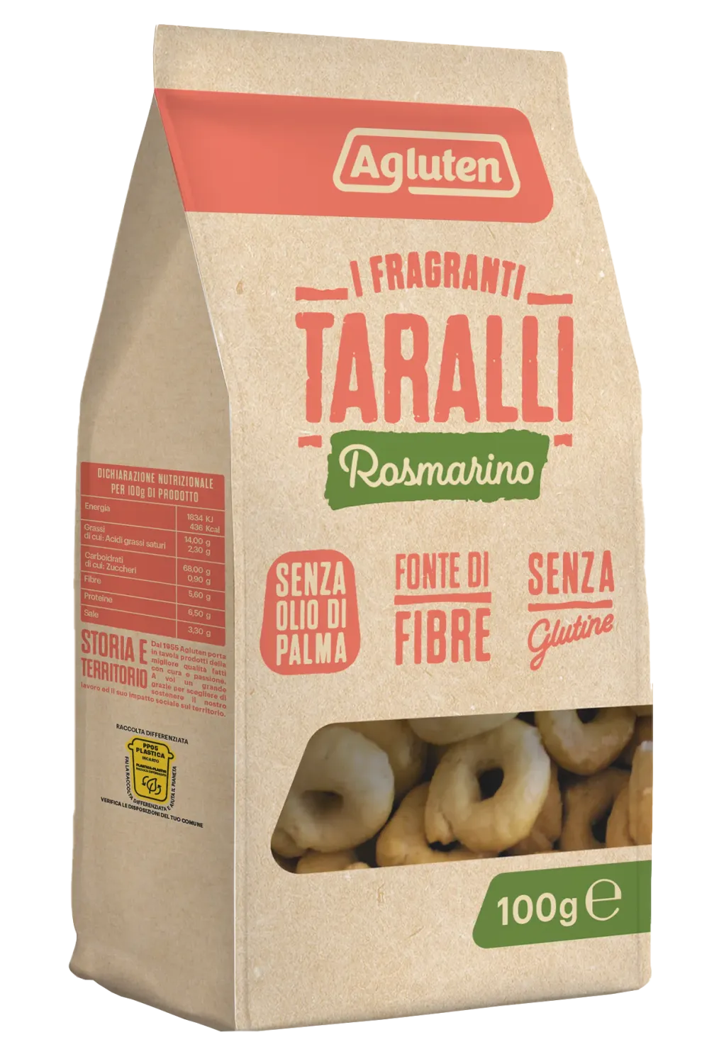Taralli al Rosmarino - Agluten Taralli al Rosmarino - Agluten