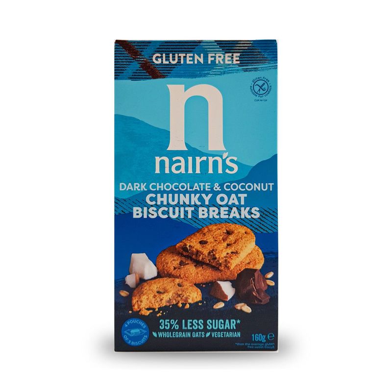 Biscotti con Cioccolato Fondente e Cocco - Nairn's Biscotti con Cioccolato Fondente e Cocco - Nairn's