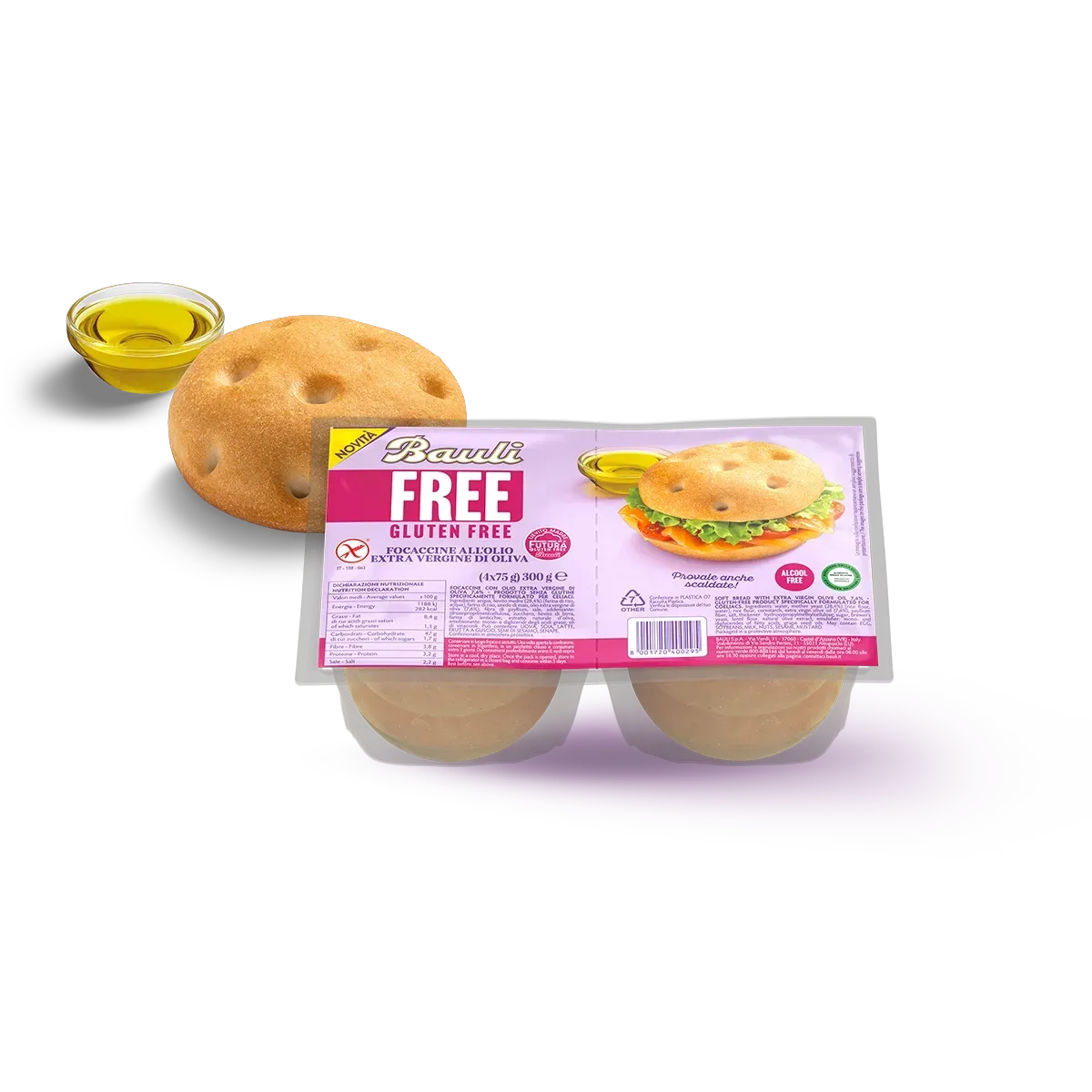 Focaccine all'Olio Extra Vergine di Oliva - Bauli