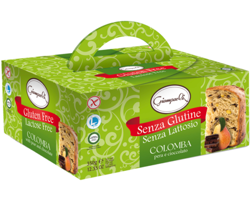 Colomba Pere e Cioccolato senza glutine e senza lattosio - Giampaoli