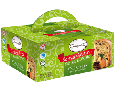 Colomba Pere e Cioccolato senza glutine e senza lattosio - Giampaoli