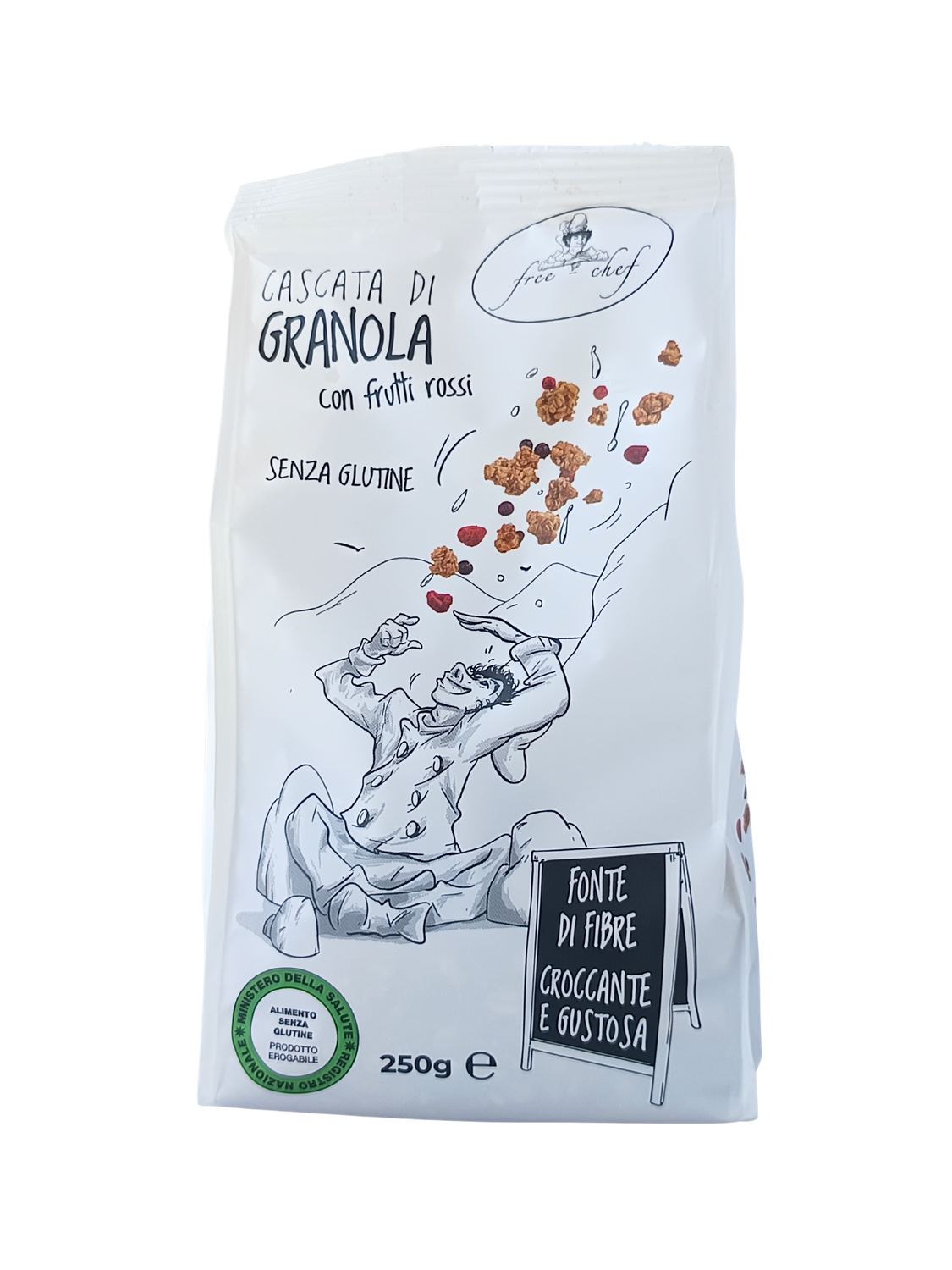 Cascata ai Frutti Rossi (Granola) - Free-Chef Cascata ai Frutti Rossi (Granola) - Free-Chef