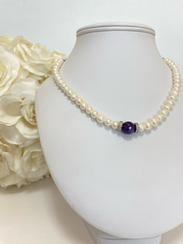 Collier Charme et Améthyste