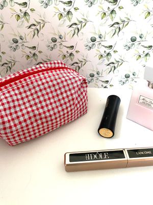 Trousse vichy rouge