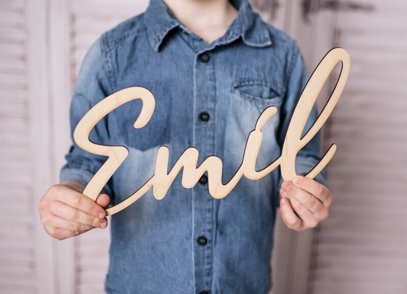 Schriftzug aus Holz, Namensschild mit Wunschname, Türschild