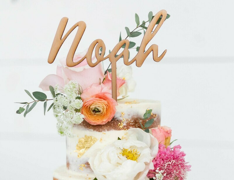 Caketopper mit Wunschname/-text