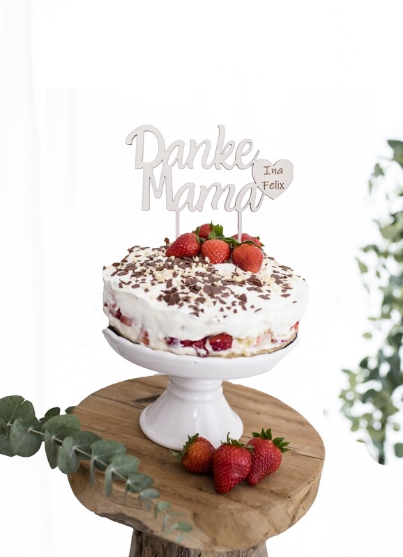 Caketopper &quot;Danke Mama&quot;