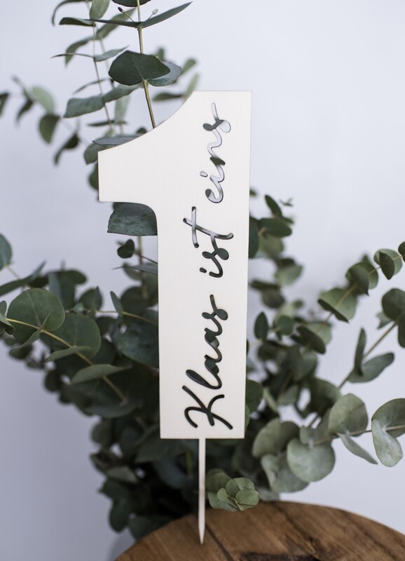 Caketopper mit Wunschzahl &amp;- name, personalisiert