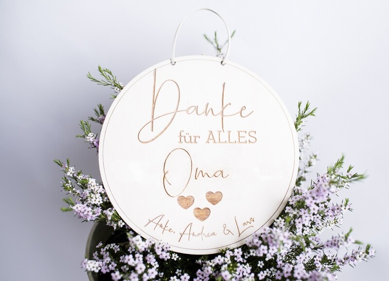 Personalisiertes Schild für die Oma