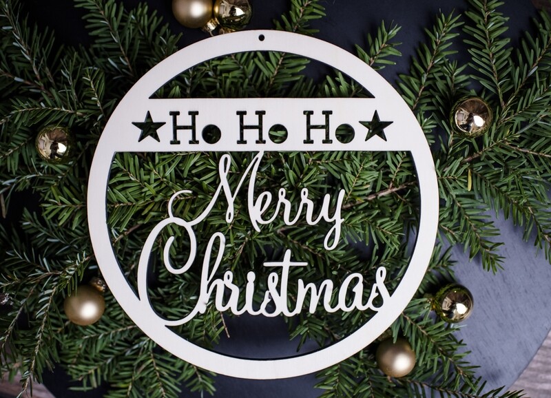Türschild - HoHoHo, Merry Christmas