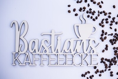 Personalisierter Schriftzug für die Kaffeeecke - Coffee - Kaffee - Holzschild